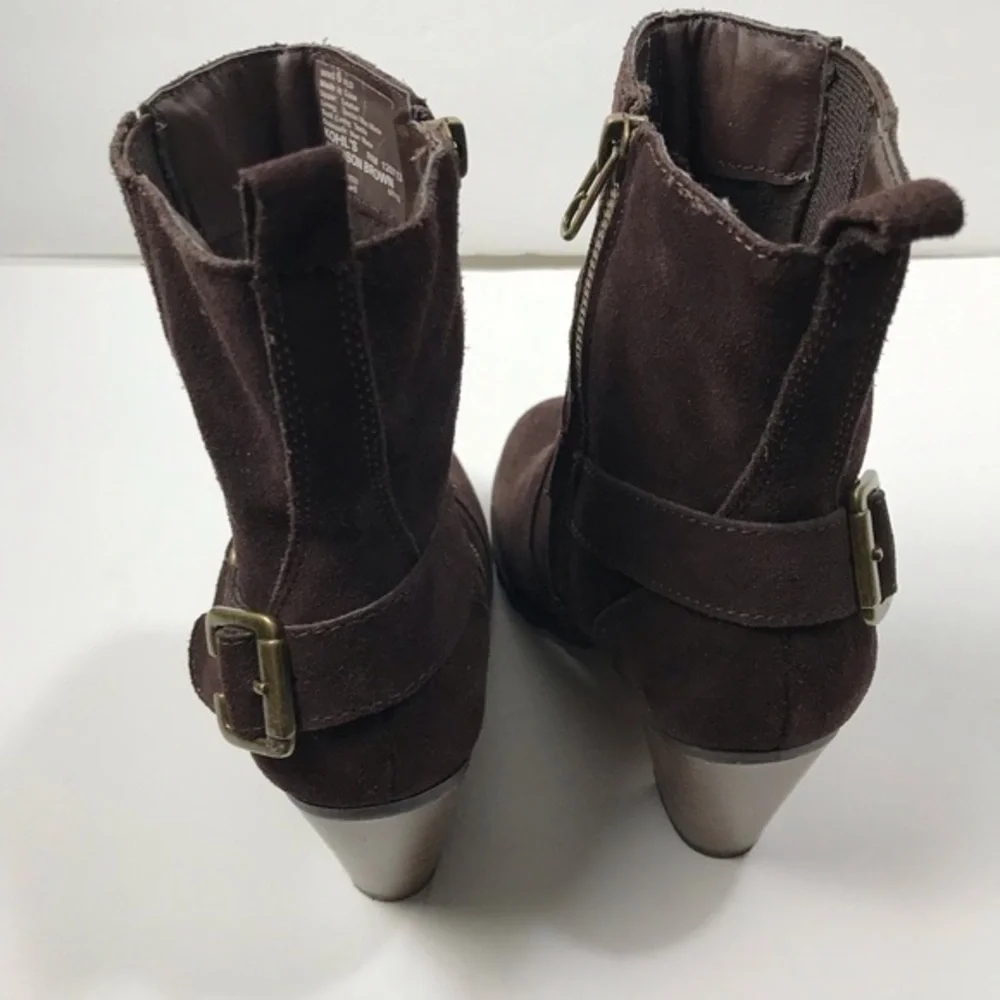 Eddie Bauer Harness Boot MADISON brown Women’s size 6 3” heel height